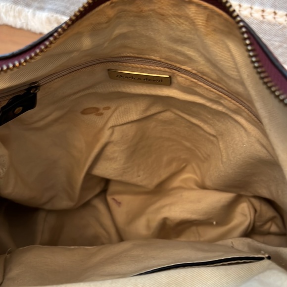 Charles David leather hobo wine burgundy deep red VGUC - Picture 8 of 16